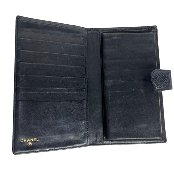 Chanel CC TImeless Caviar Bi-fold Black Wallet - Picture 7 of 13